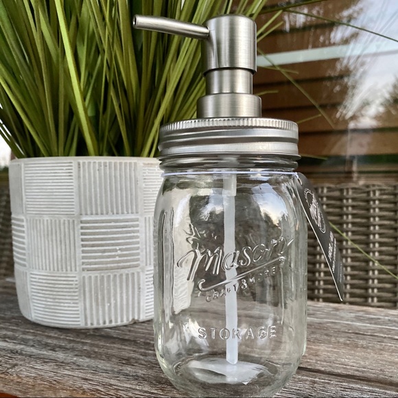 Mason Other - NEW Mason Jar - hand soap refillable dispenser
